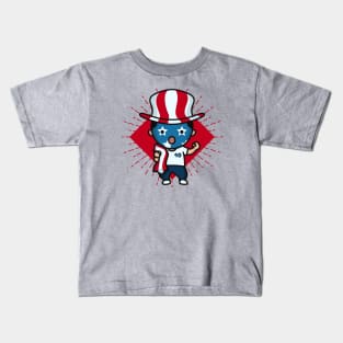 Cute US Soccer Fan // Kawaii Cute American Soccer Supporter Kids T-Shirt